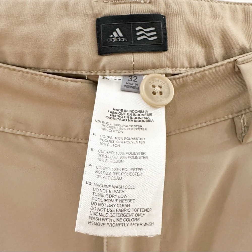 ADIDAS ULTIMATE FLAT FRONT GOLF SHORTS MENS Tan SIZE 32